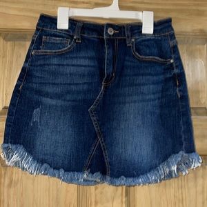 Dark Wash Denim Skirt